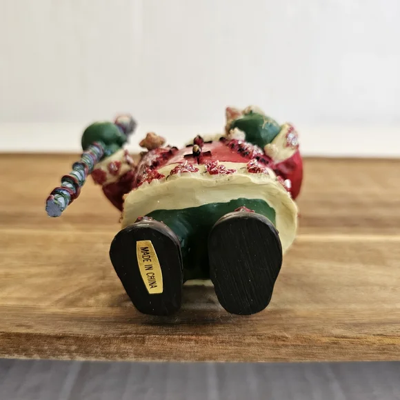 Christopher Radko Woodland Winds Frosty Leaf Santa Ornament 1998 Vintage - Picture 11 of 14